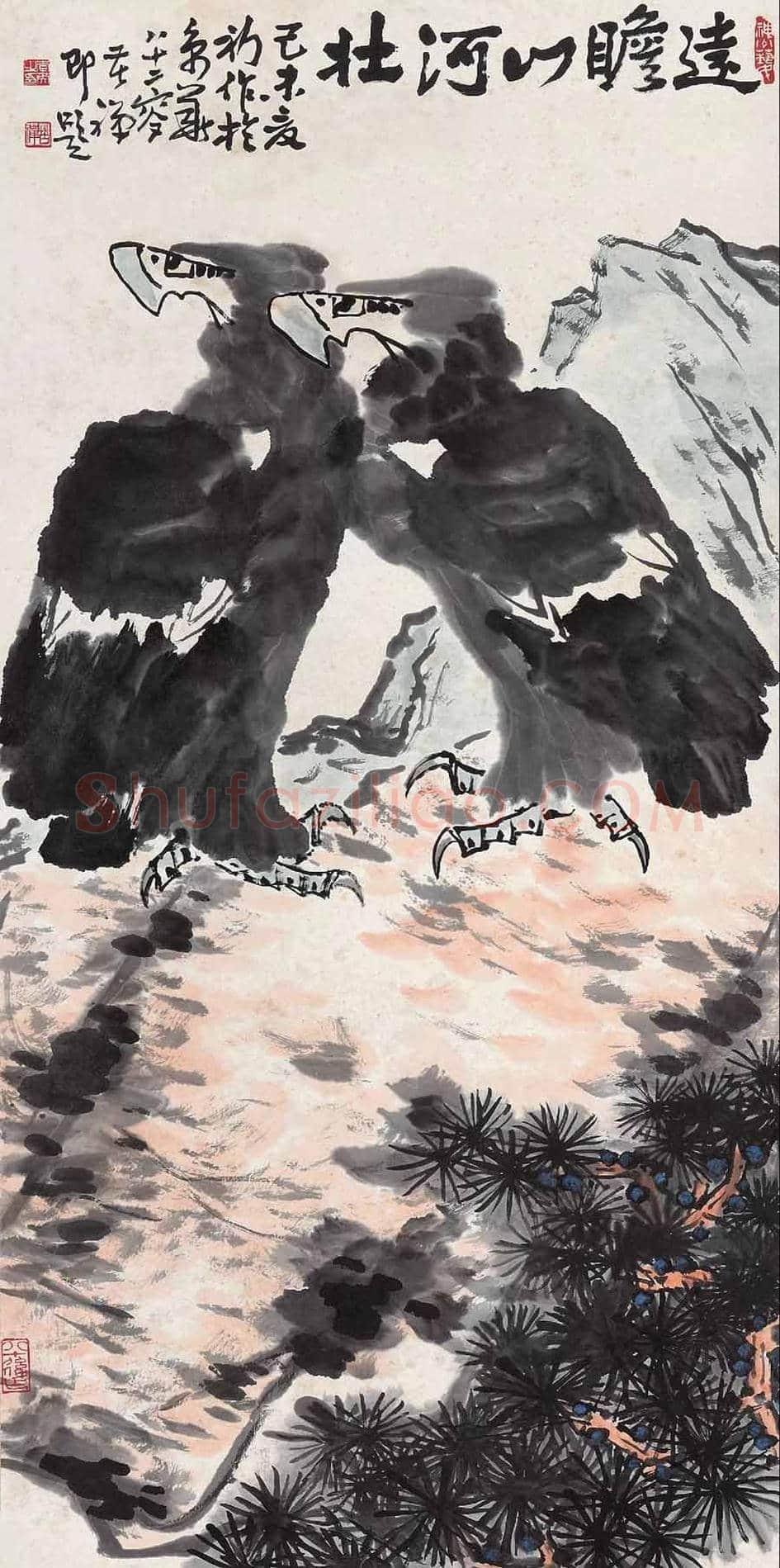 李苦禅笔下最贵的鹰都有哪些! | 书画学堂