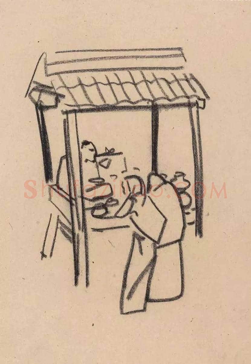 叶浅予速写欣赏 | 书画文摘