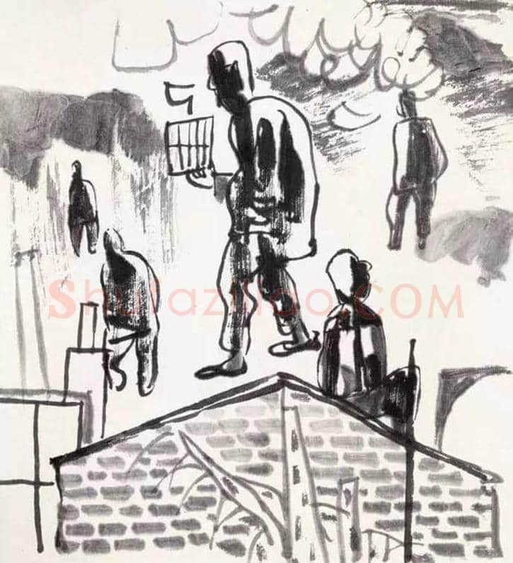卢沉水墨人物画作品欣赏 | 书画资料