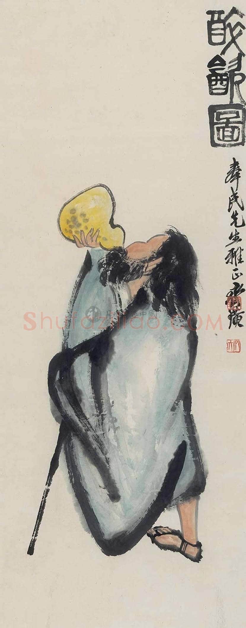 齐白石笔下的铁拐李欣赏 | 书画文摘