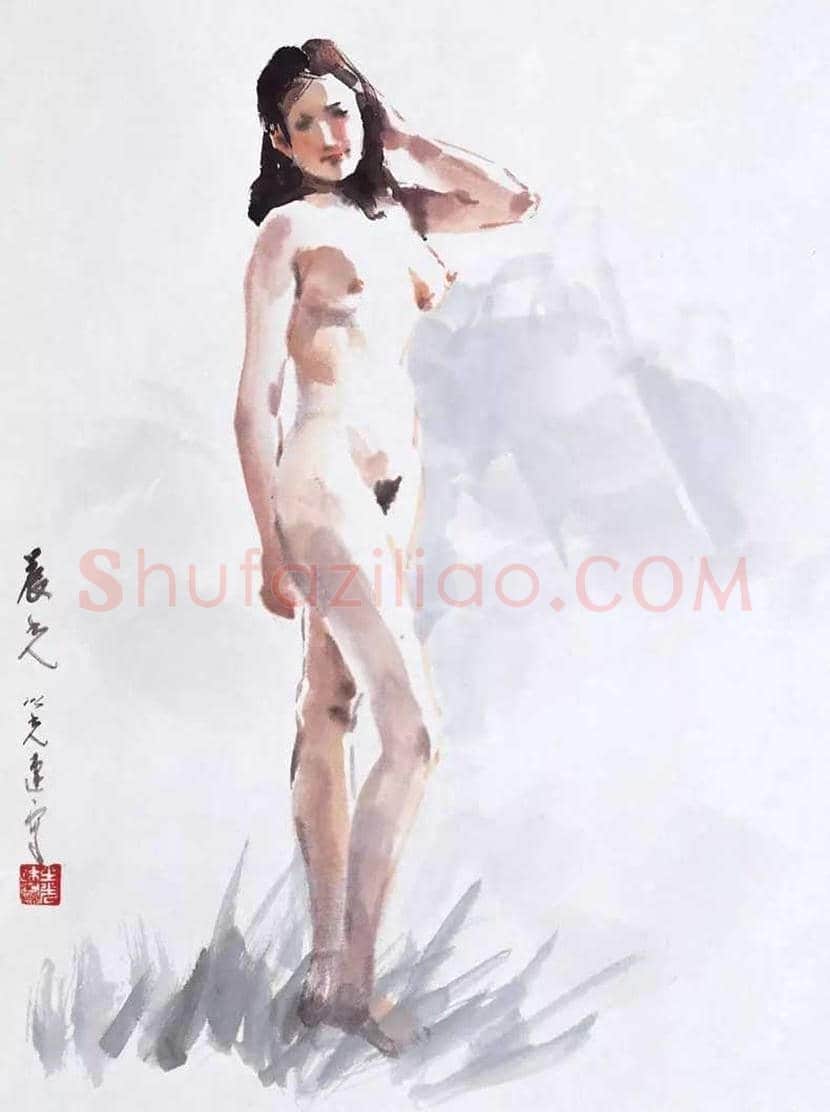 杨之光《女人体写生》,当代没骨人体第一人 | 书画资料