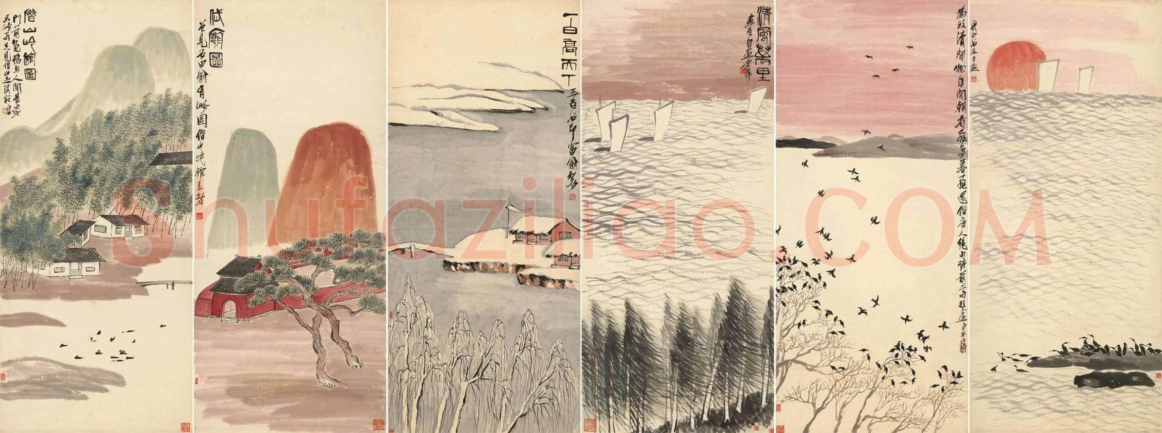 胸中山水甲天下——齐白石《四季山水册》 | 国画赏析