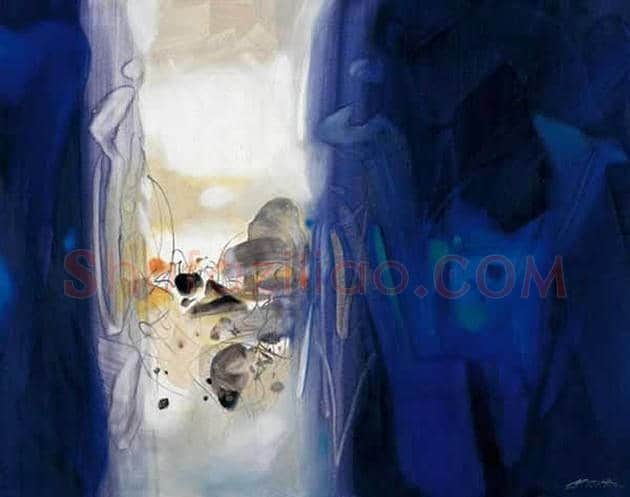 朱德群(1951-2004期间)作品欣赏 | 书画百科
