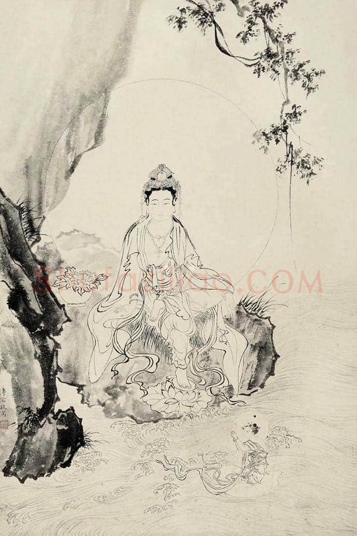 溥儒笔下的观音,亦是对母亲感情的寄托 | 书画文摘