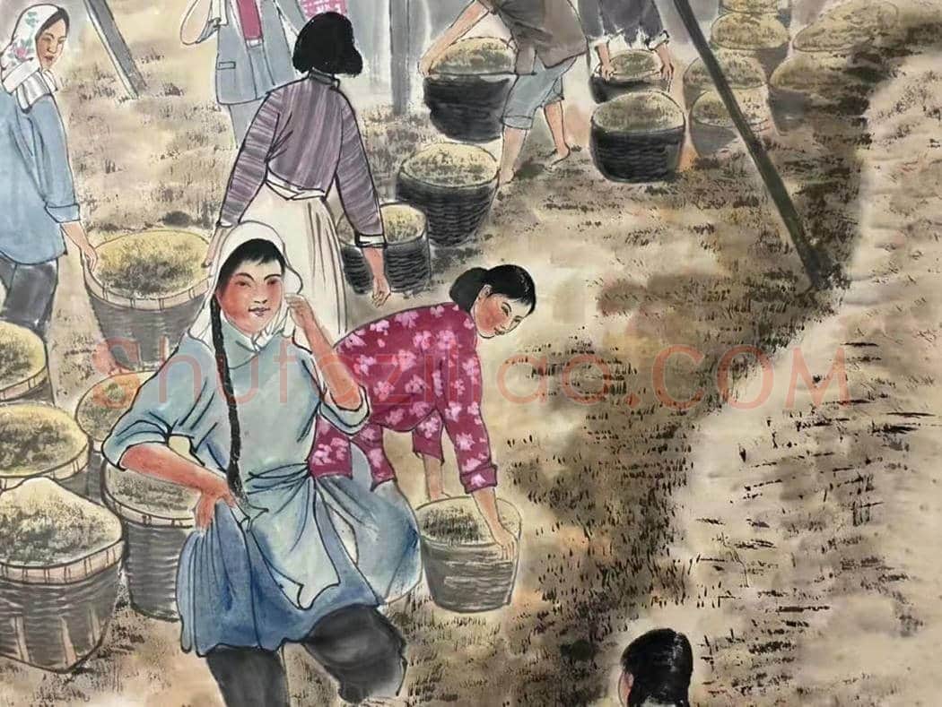 陆俨少人物画《好时节》，首度面世 | 国画赏析