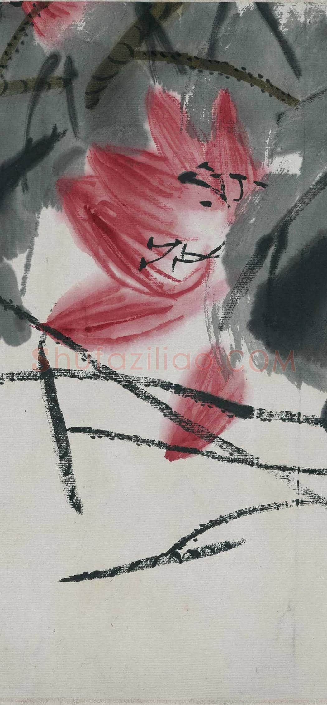 齐白石《折枝花卉长卷》 图赏 | 著名国画图片