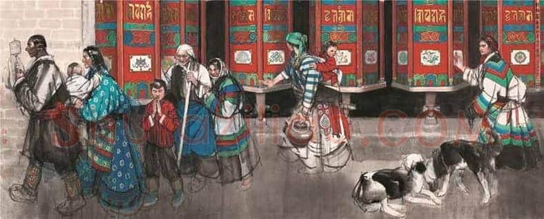 画僧史国良西藏风情人物画！ | 书画常识