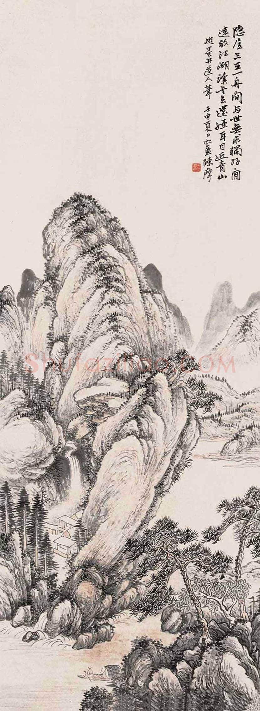 陈摩作品欣赏 | 书画资料