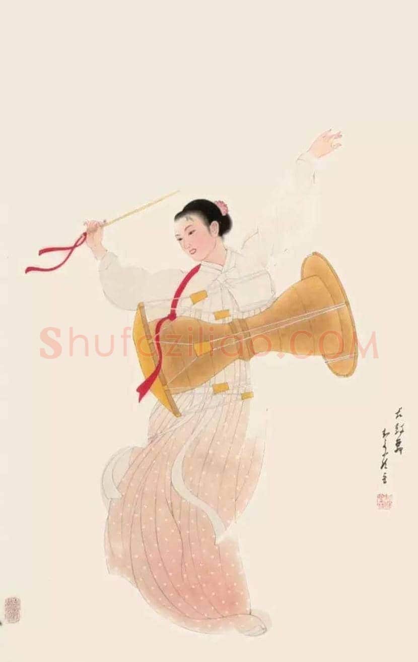 潘洁滋简介及工笔重彩人物画欣赏 | 书画知识