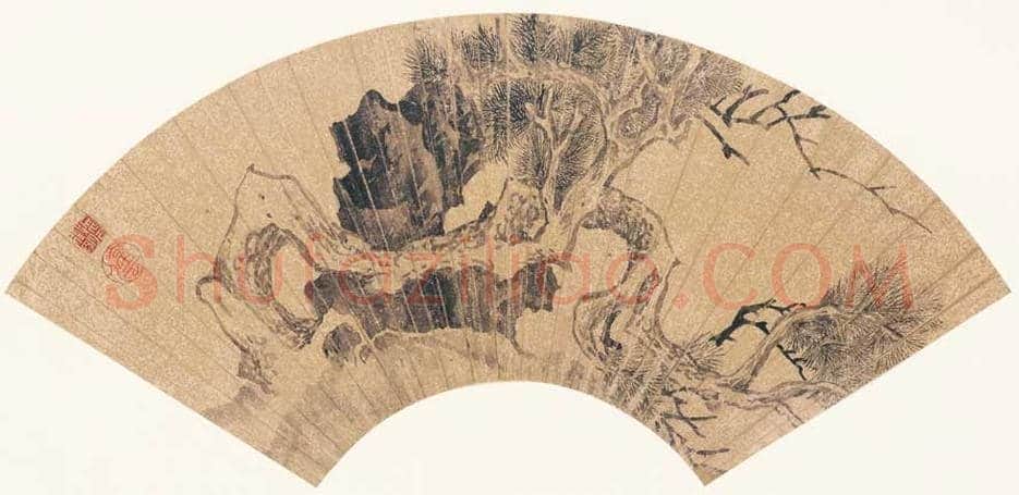 文徵明扇面画图赏《文徵明便面畫选集》 | 著名国画图片