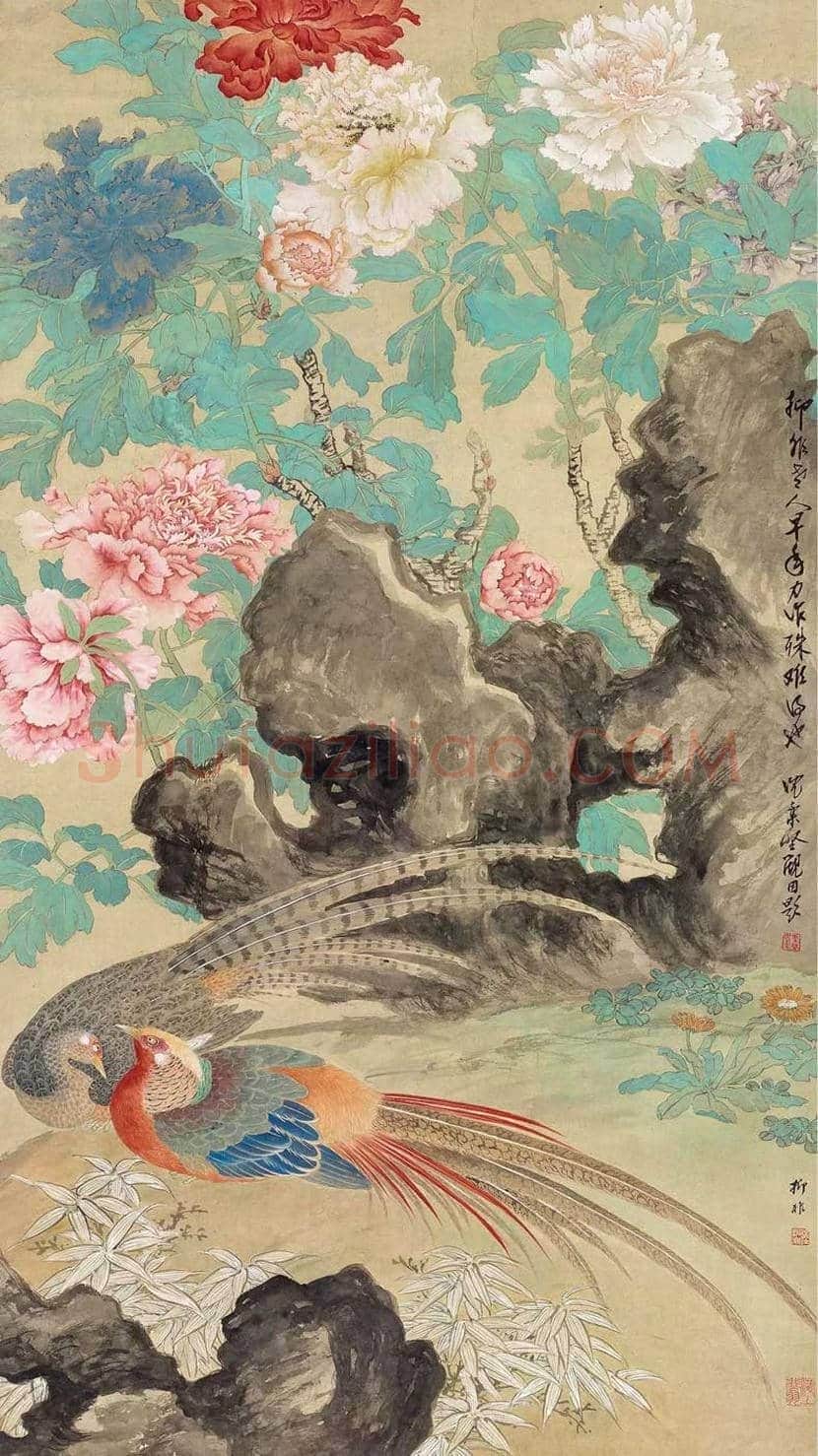 陆抑非牡丹作品欣赏 | 书画科普