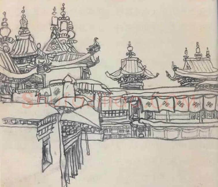 陈丹青的西藏速写欣赏 | 书画学堂