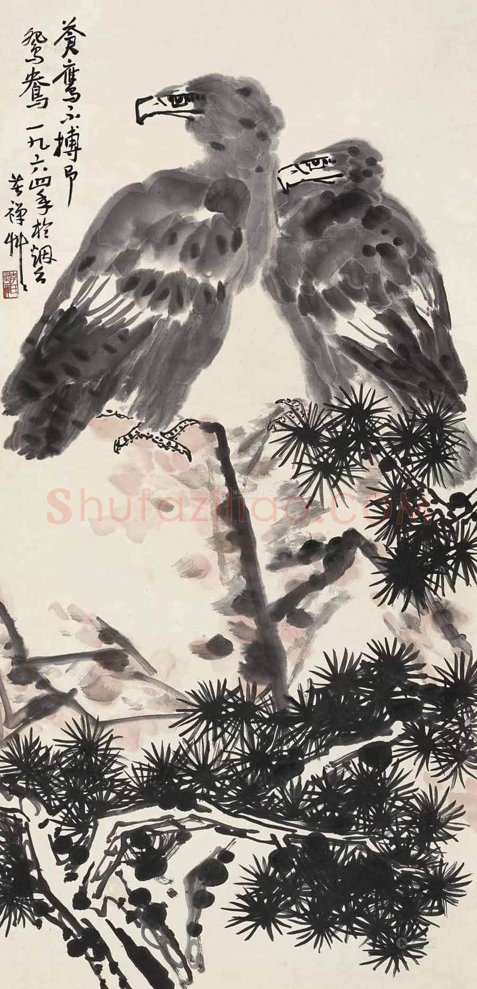 李苦禅笔下最贵的鹰都有哪些! | 书画学堂