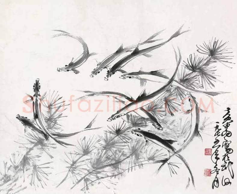 黄胄画鱼作品欣赏 | 书画科普