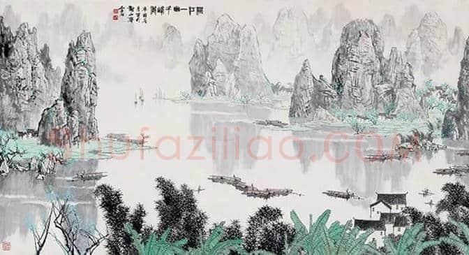 白雪石绘画作品《桂林山水》欣赏(100幅) | 书画文摘