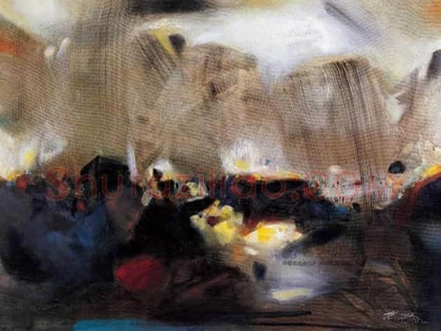 朱德群(1951-2004期间)作品欣赏 | 书画百科