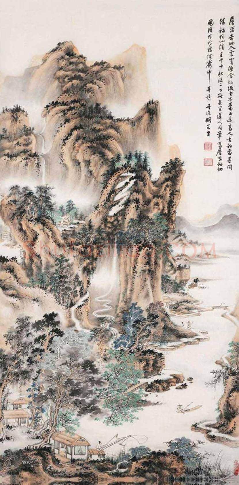 胡若思山水画拍卖价格及欣赏 | 书画学堂