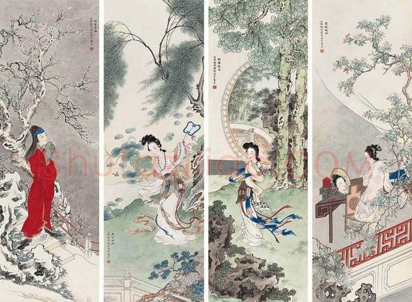 黄均工笔人物画欣赏 | 书画资料