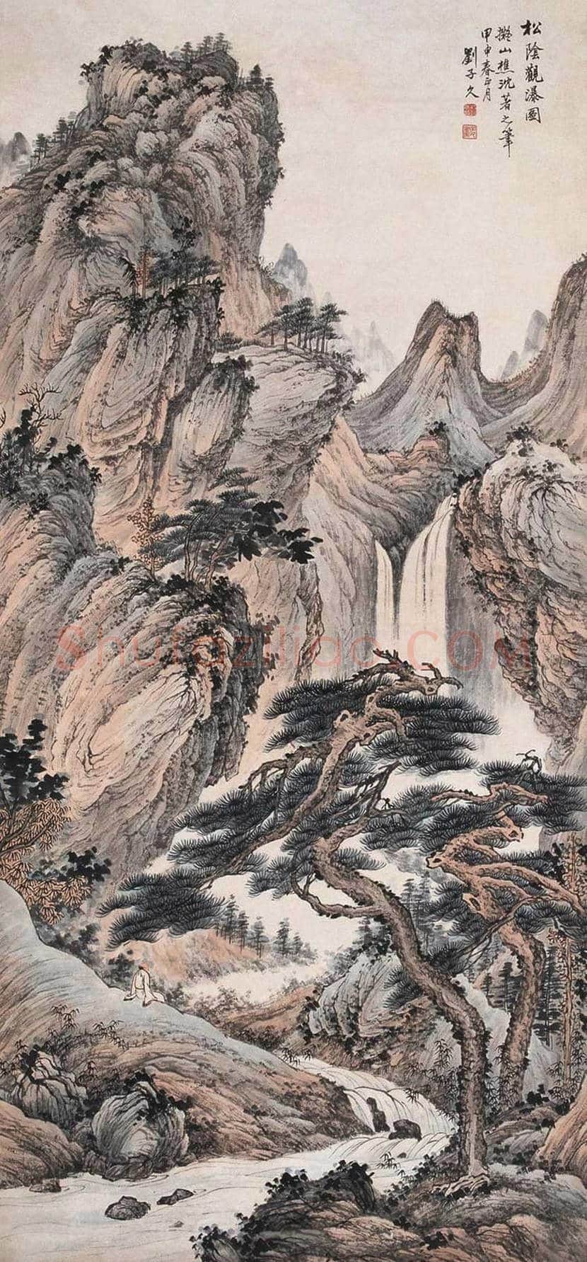 刘子久山水人物画作品欣赏 | 书画讲解