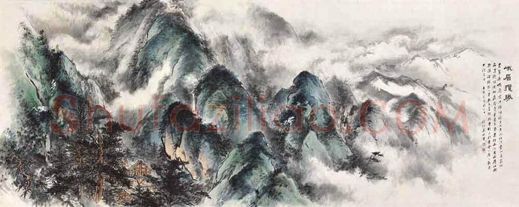 启功恩师吴镜汀山水扇面作品 | 国画欣赏