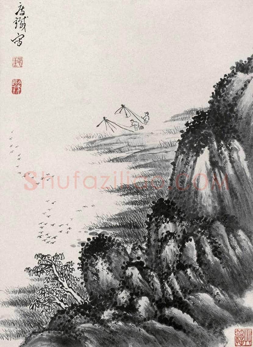 钱瘦铁山水画作品欣赏 | 书画常识