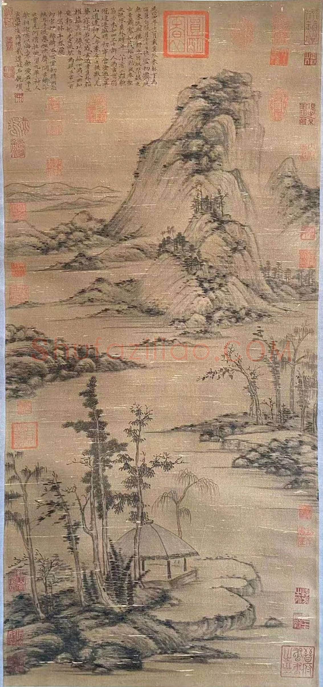 赫赫巨迹——倪瓒《林亭春霭图》递藏考略 | 国画鉴赏