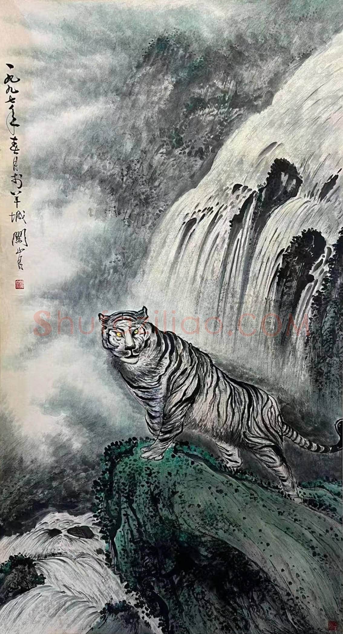 极度珍罕——关山月作品《威震山河 》 | 国画图片