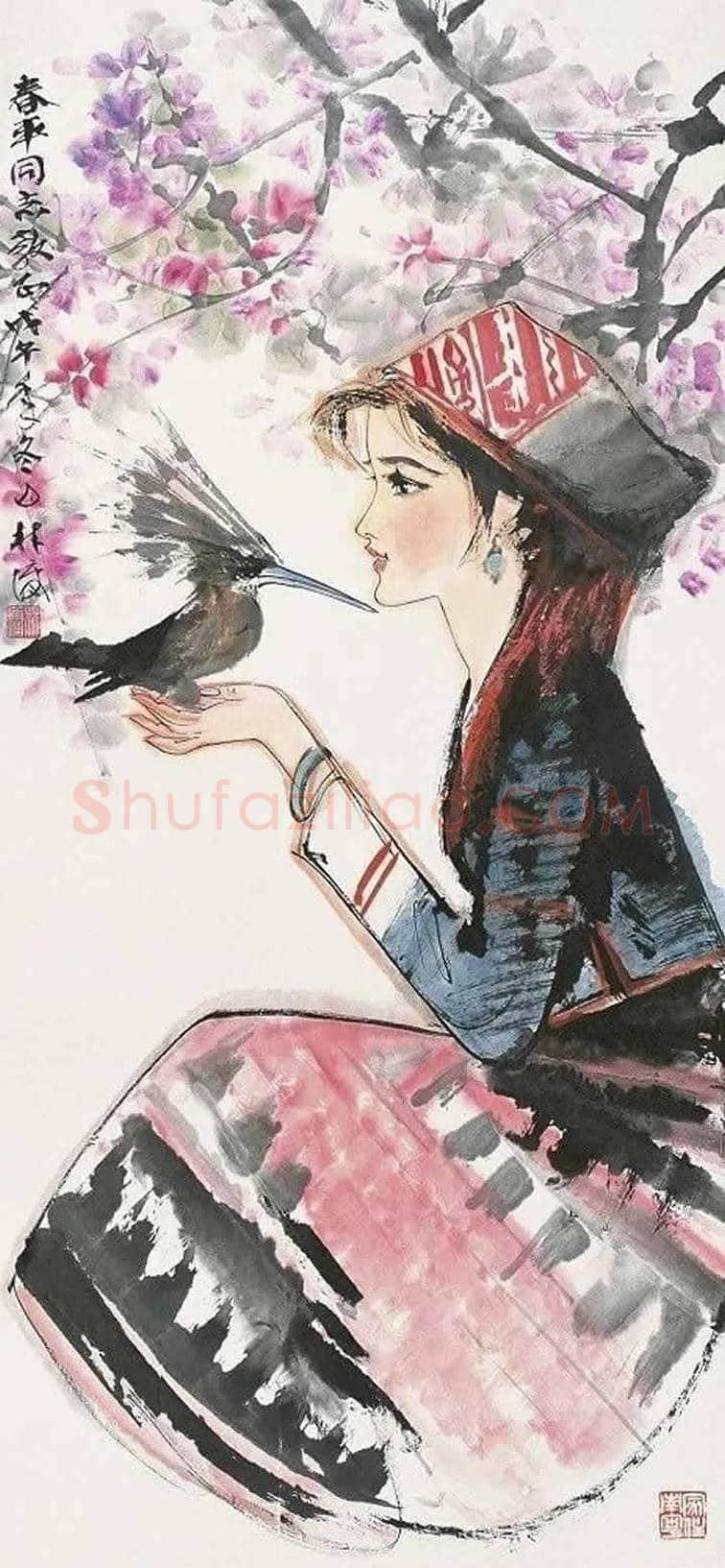 林墉精品水墨人物作品欣赏 | 书画讲解