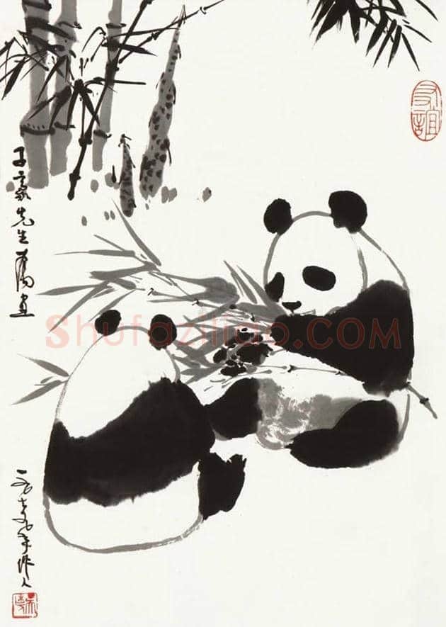 吴作人的熊猫图欣赏 | 书画科普
