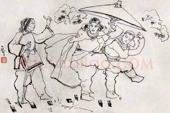 程十发人物,风景绘画手稿 | 书画文摘