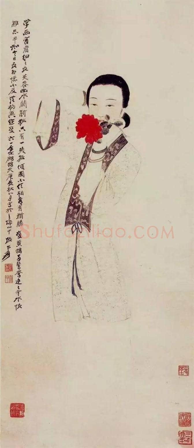 张大千笔下的高颜值美女 | 书画资料
