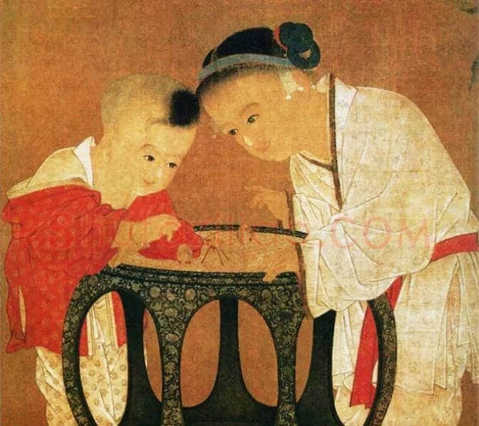 宋代苏汉臣《秋庭戏婴图》赏析 | 书画常识