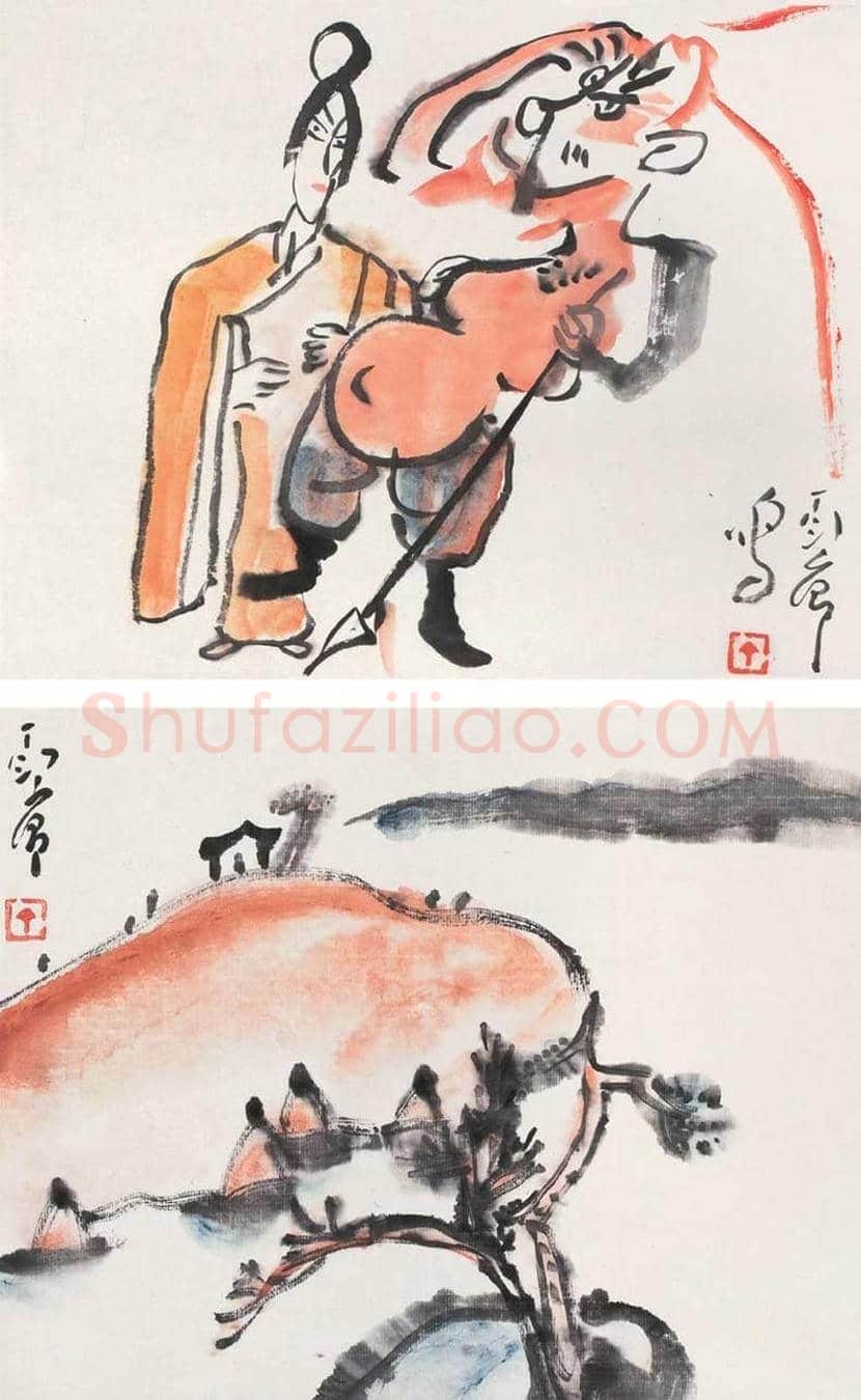 丁衍庸人物画作品欣赏 | 书画学堂