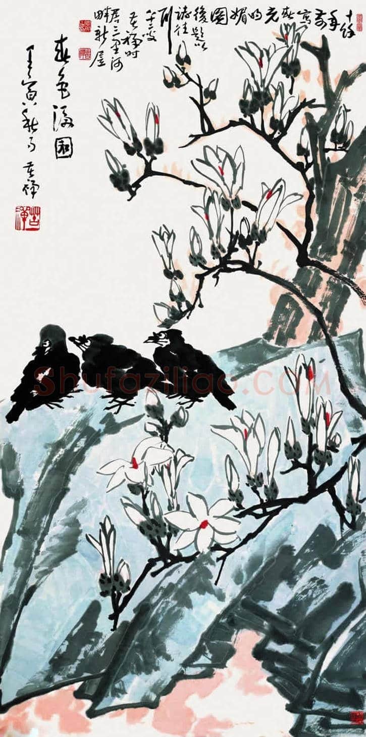 李苦禅作品欣赏【50幅高清大图】 | 书画百科
