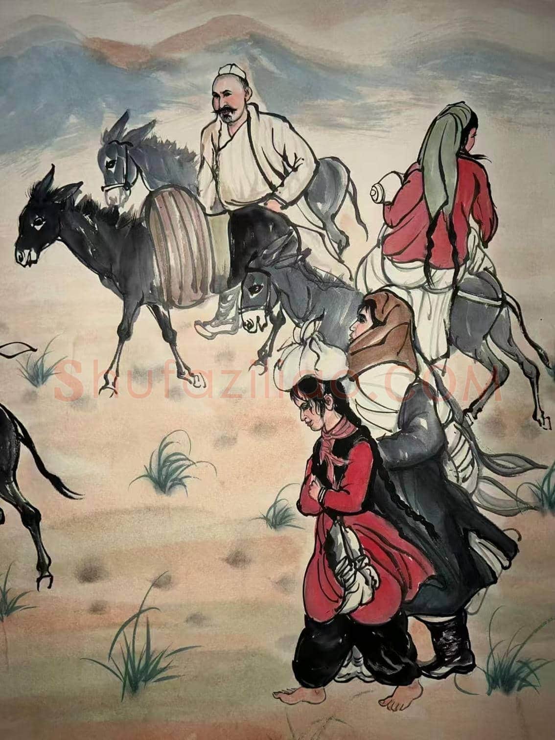 珍罕佳作——黄胄《巴扎归来》 | 国画赏析