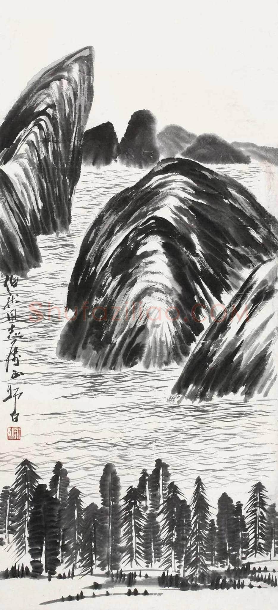 娄师白山水画欣赏 | 书画文摘