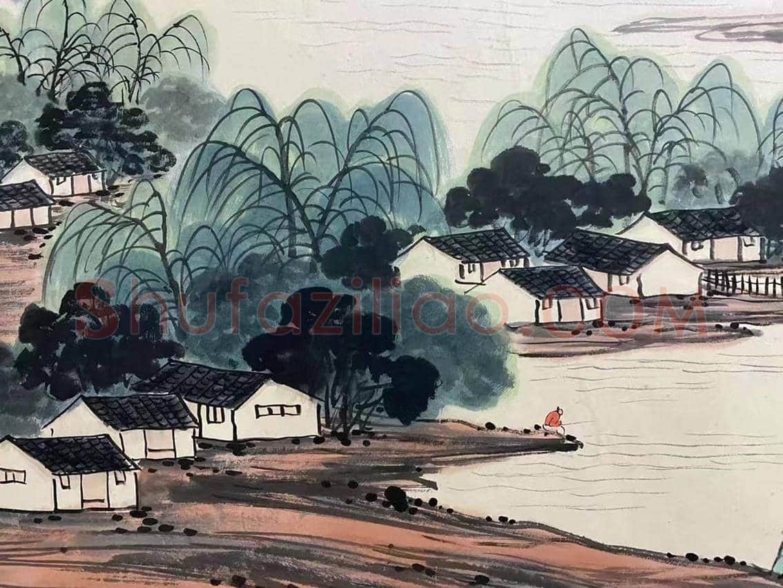 齐白石山水画《顺丰图》,珍罕钜作首献! | 国画鉴赏