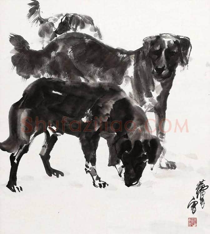 黄胄笔下的小动物,栩栩如生 | 书画常识