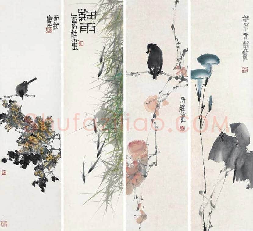 秦天柱花鸟画作品欣赏 | 书画学堂