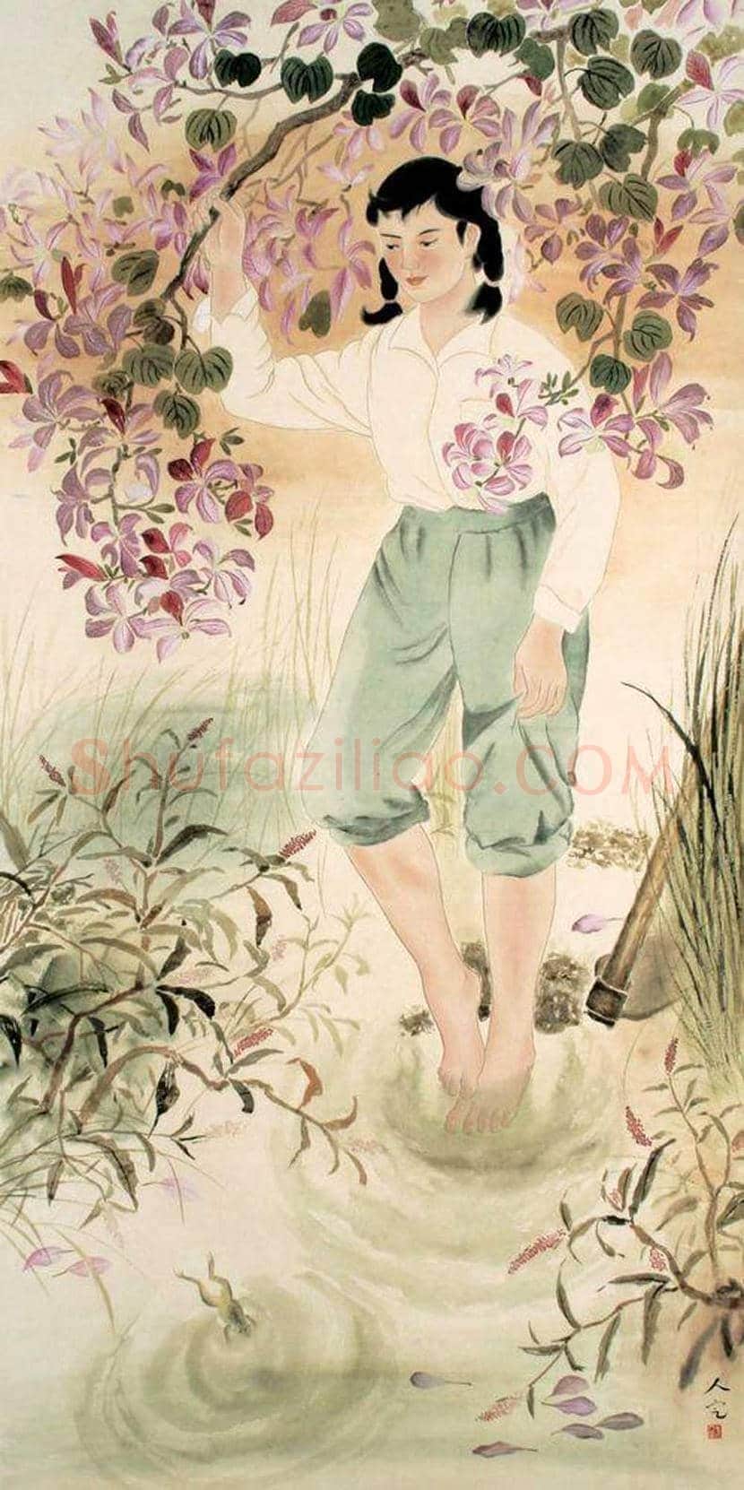 方人定人物画作品欣赏 | 书画科普