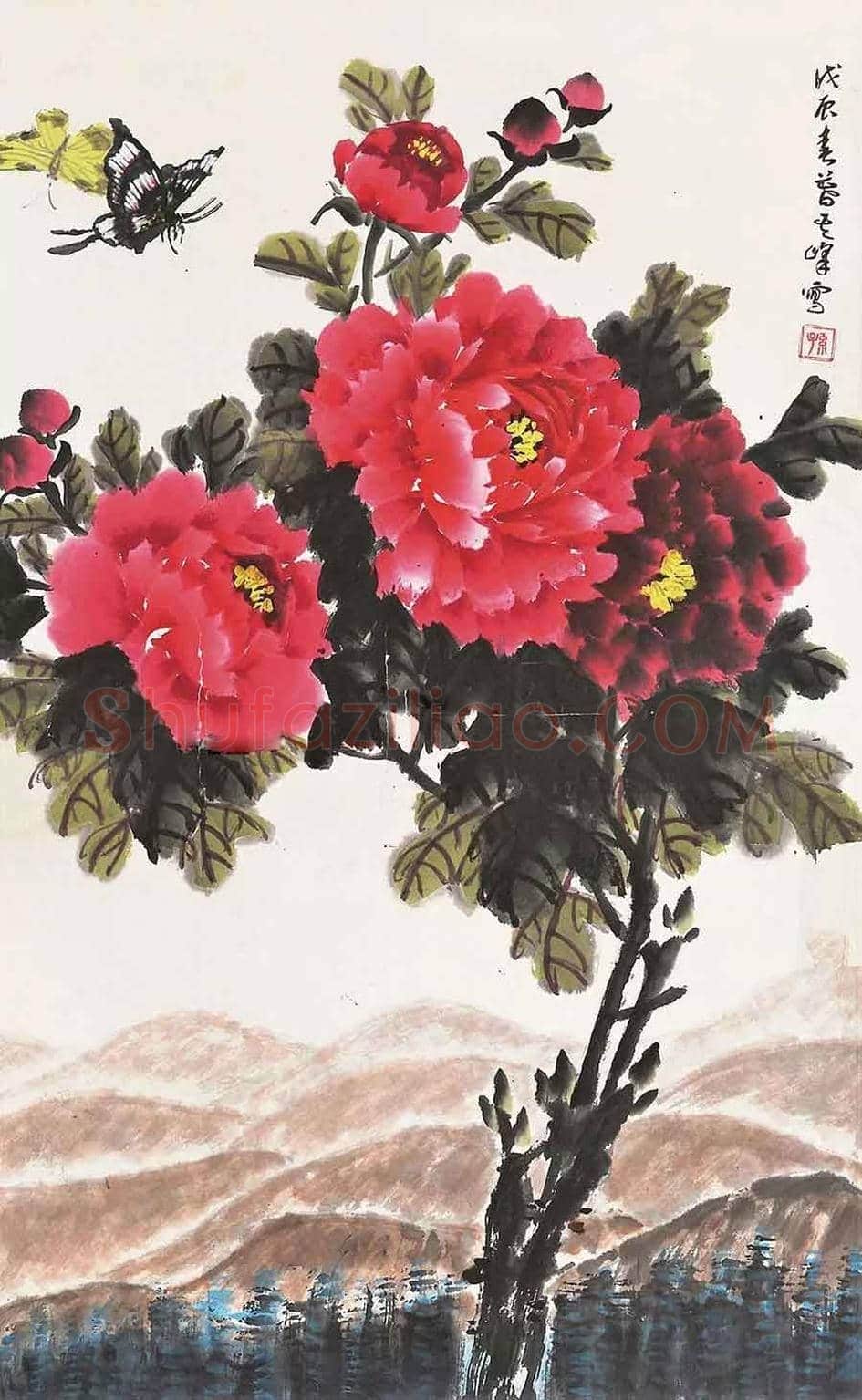 名家笔下的牡丹花【高清大图】 | 书画讲解