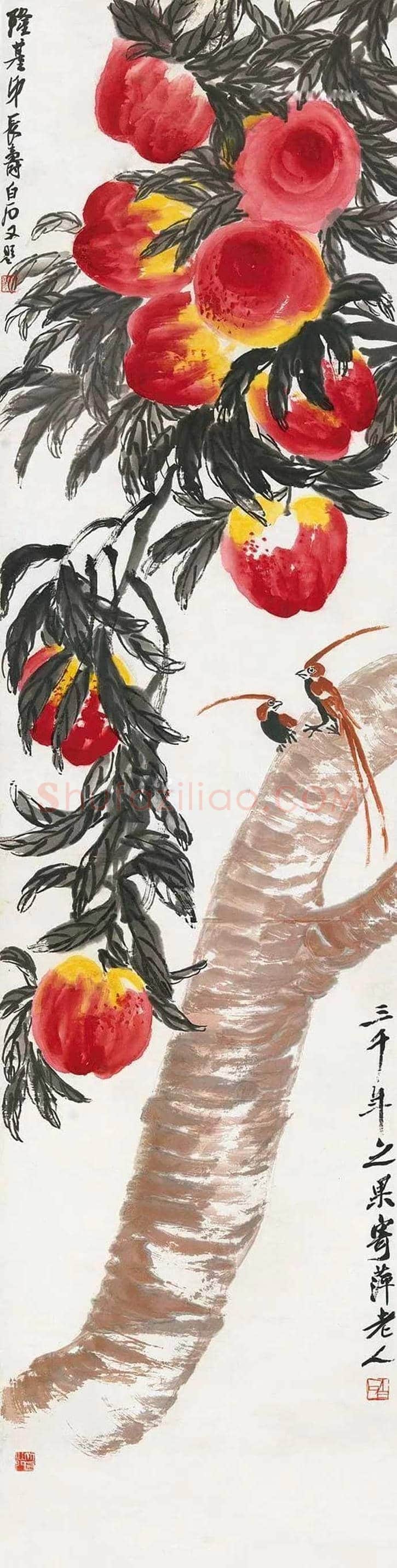 齐白石拍卖最贵的花鸟画都有哪些？ | 书画百科