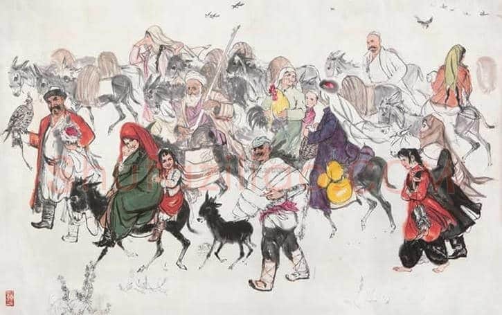 黄胄新疆风情人物画拍卖价格 | 书画学堂