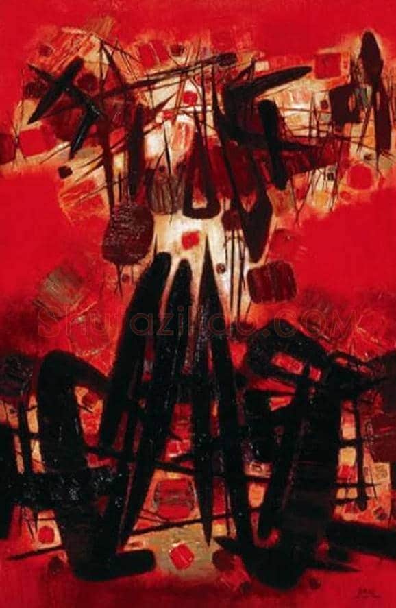 朱德群(1951-2004期间)作品欣赏 | 书画百科