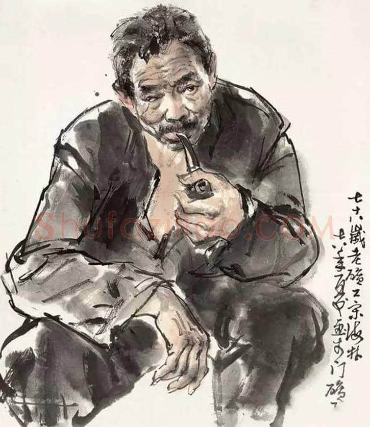 卢沉水墨人物画作品欣赏 | 书画资料