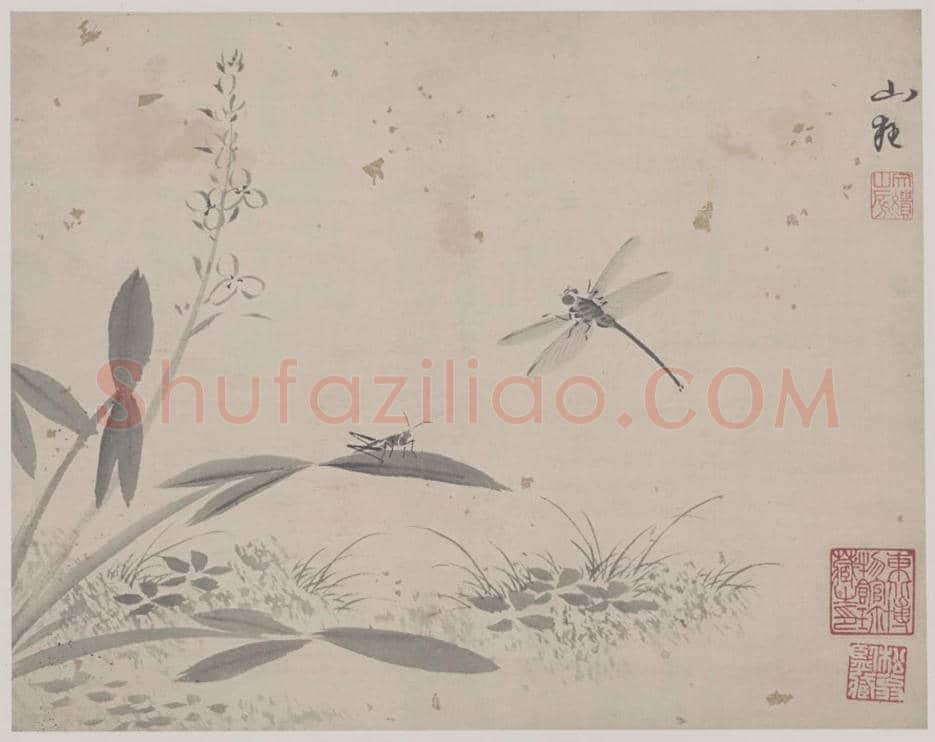 杜大成《花卉草虫图册》图赏 | 传世国画赏析