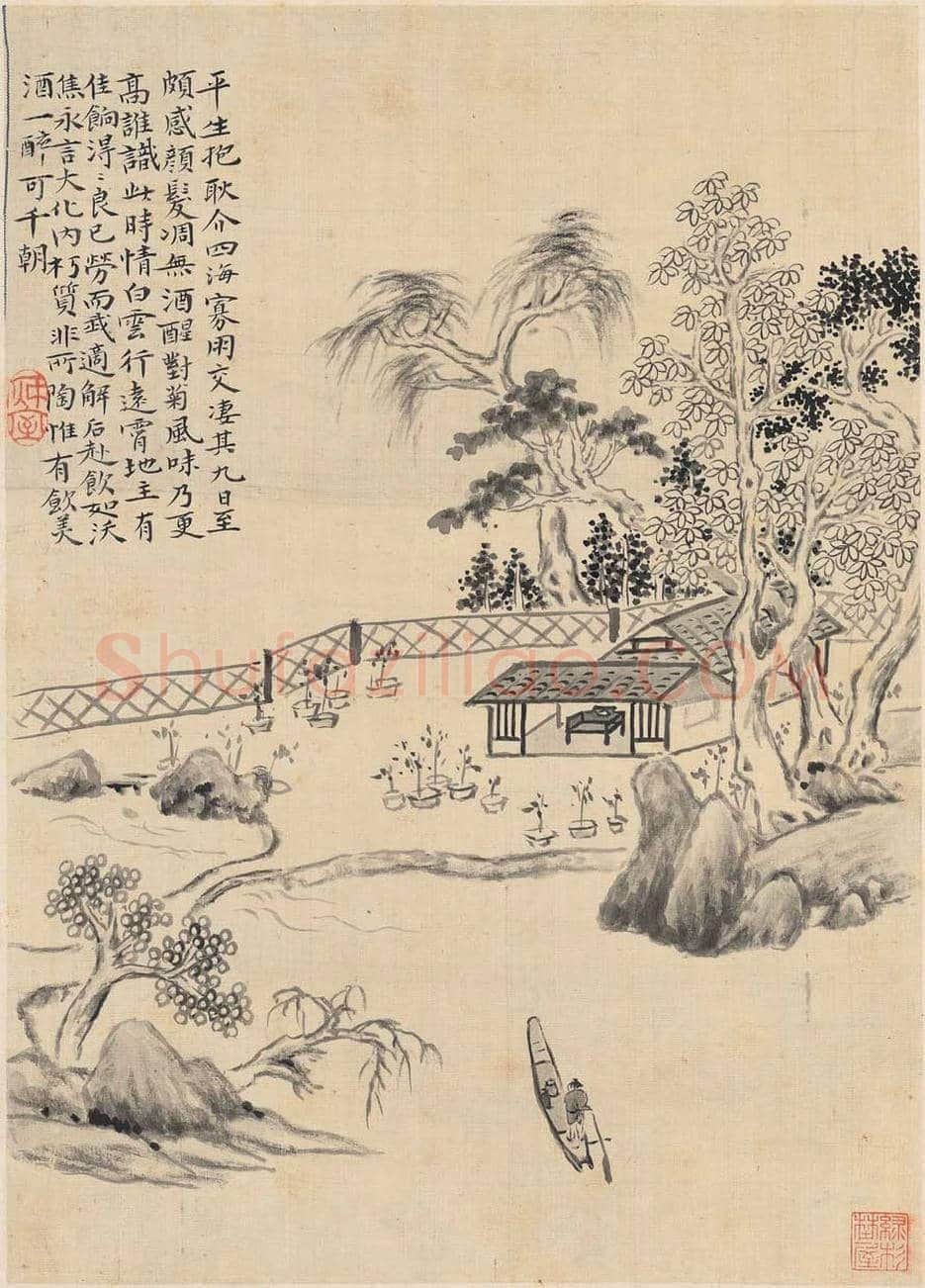华嵒 《山水十二开》图赏 | 传世国画作品