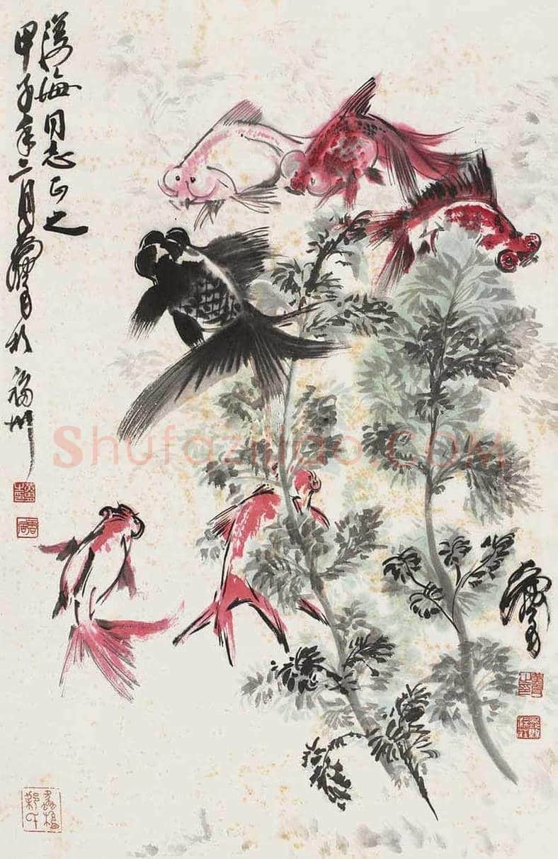 黄胄画鱼作品欣赏 | 书画科普