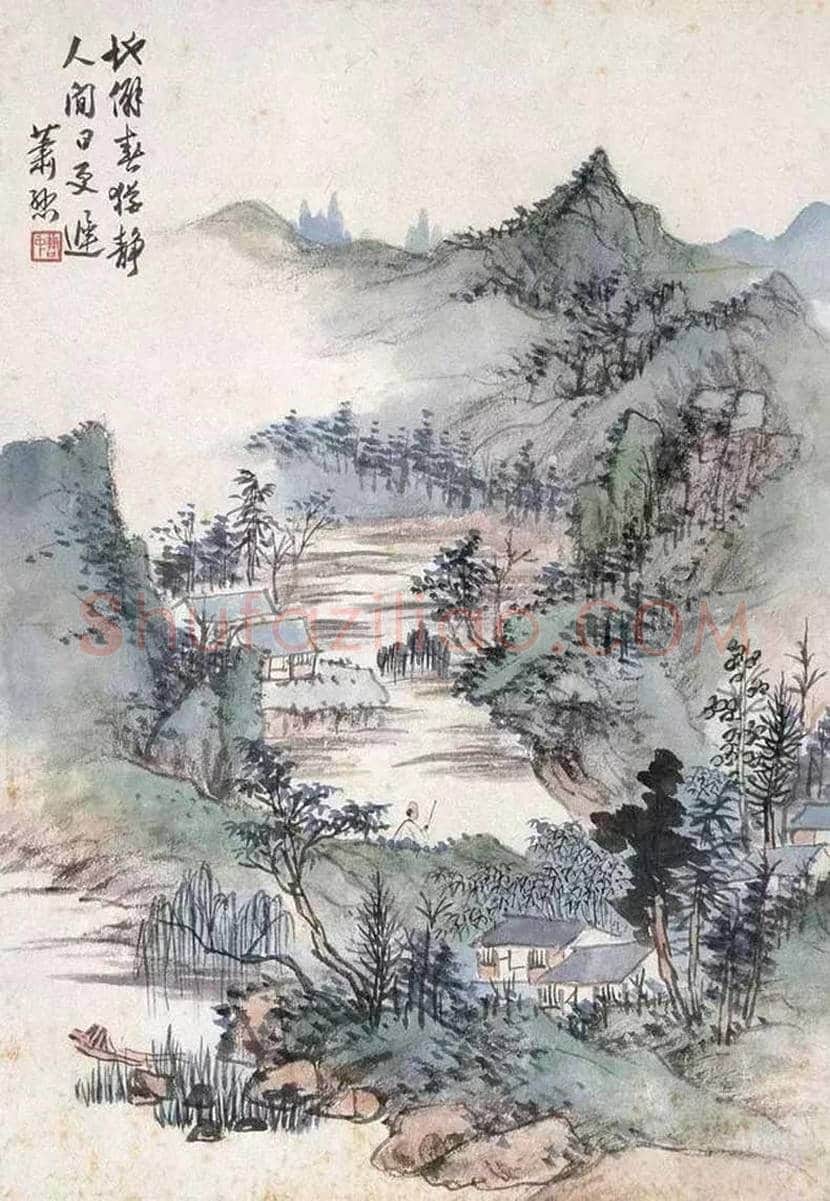 萧谦中山水画欣赏 | 书画学堂