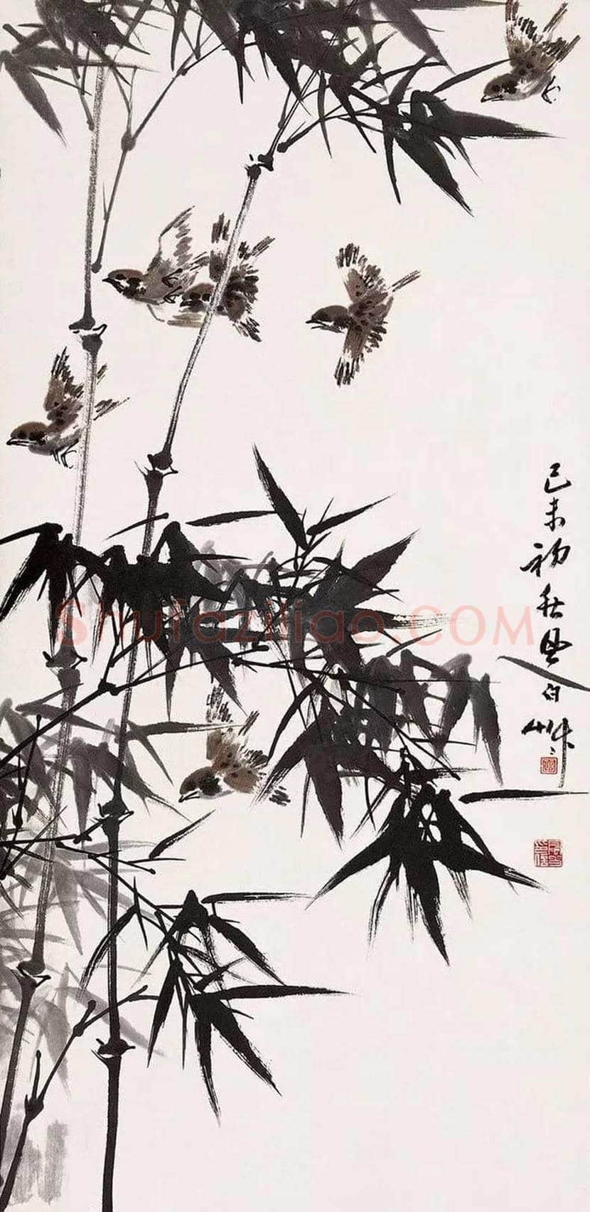 蒋风白兰竹作品欣赏 | 书画讲解